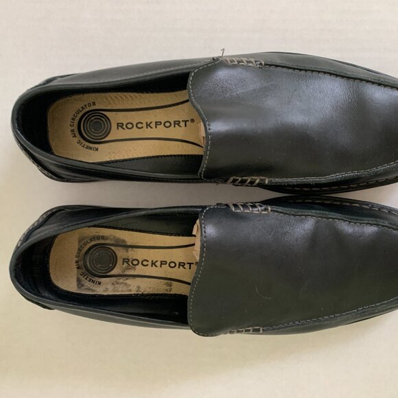 Rockport Black Slip on Leather Loafers size 11 W Casual Comfort Walking Shoes main image 14